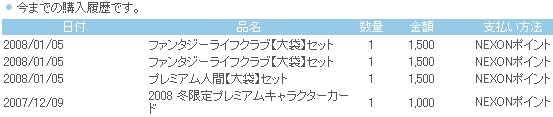 購入履歴