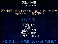 男性用水着