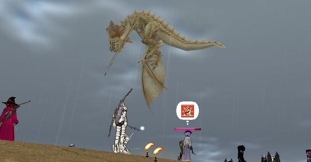 舞い上がるデザートドラゴン